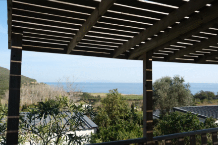 camping vista mare cap corse bungalow vue terrasse